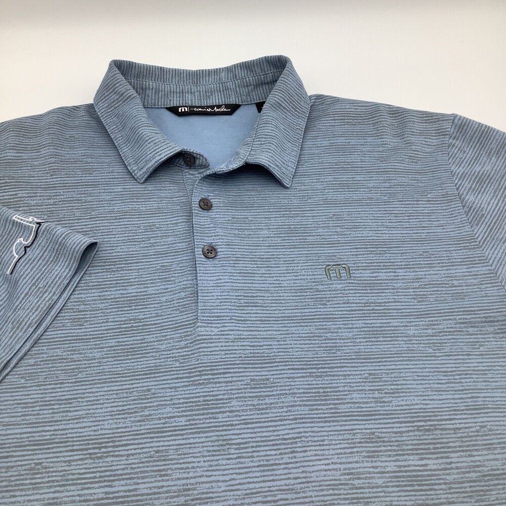 Travis Mathew Mens Short Sleeve Pima Cotton Blend Golf Polo Size Large‎